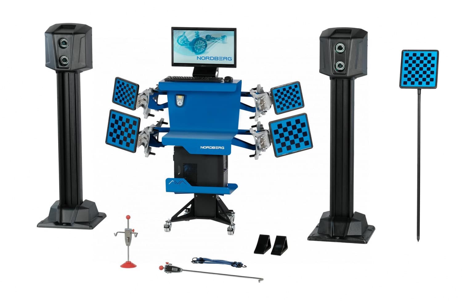 3D стенд развал-схождения NORDBERG C804 TRUCK для грузовых авто — общий вид