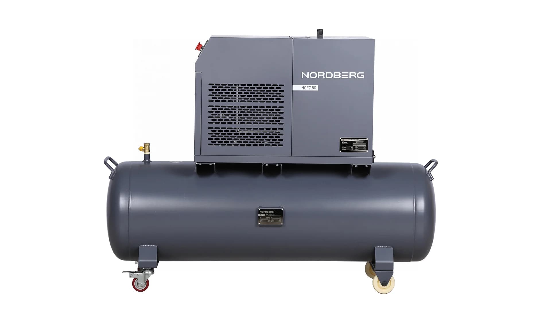 Компрессор винтовой Nordberg NCF7,5R — 5,5 кВт / 10 бар / ресивер 230 л