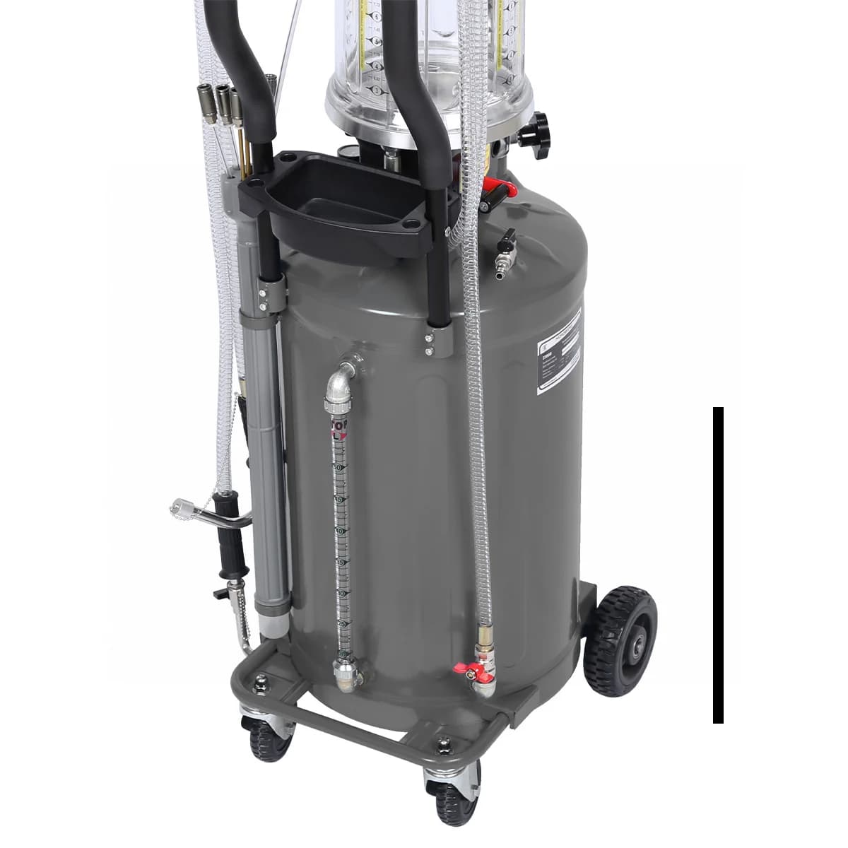 Установка для сбора масла Nordberg 2380G — пневматическая, 80 л, серая