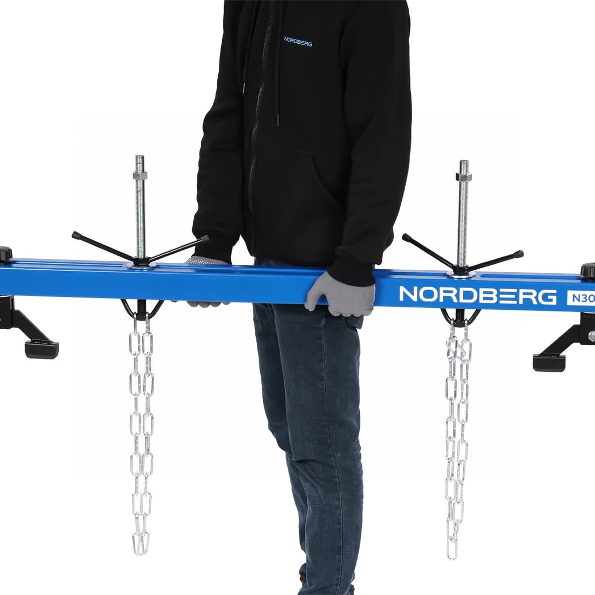 Стенд для вывешивания двигателя Nordberg N3005V — 500 кг, длина 150 см