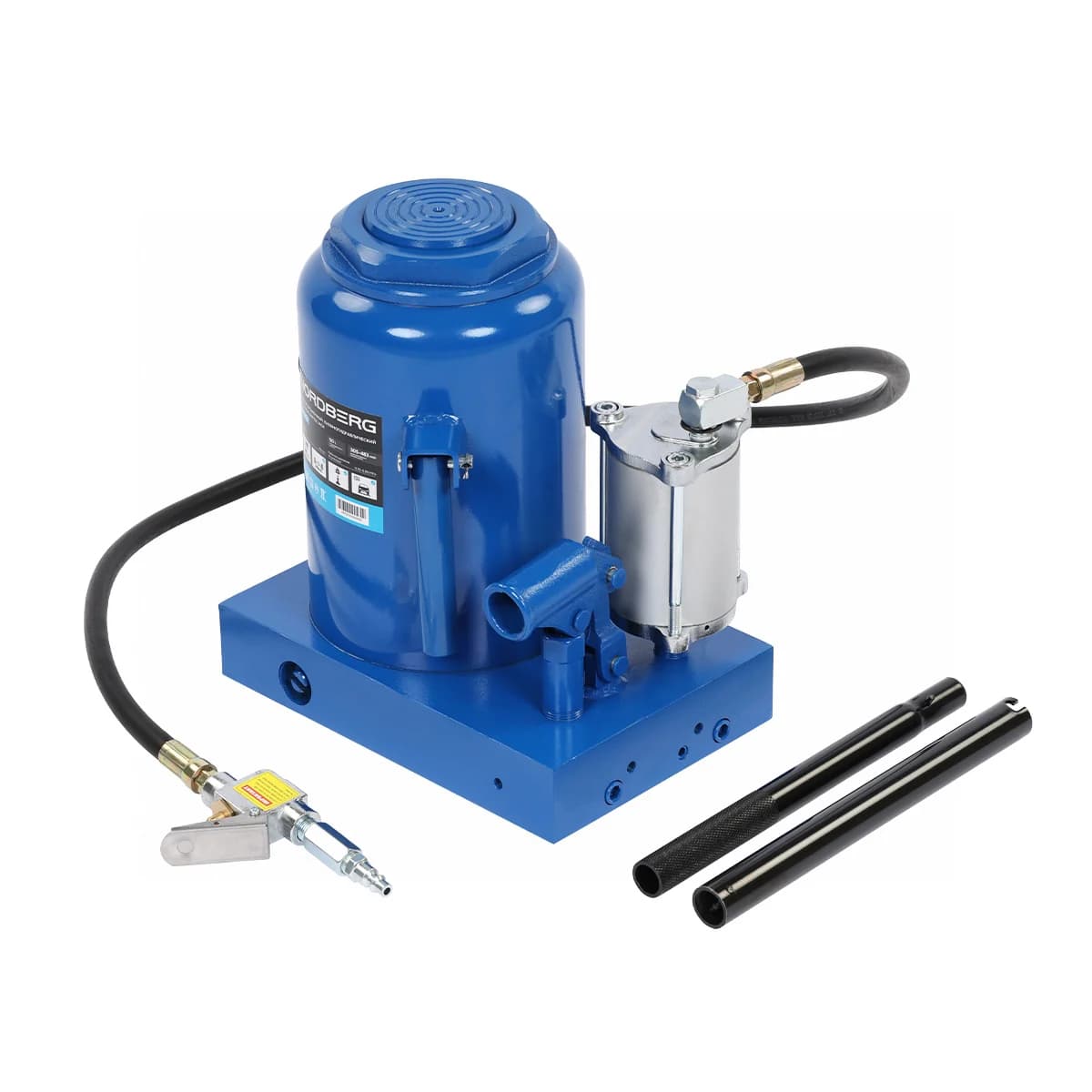 Домкрат бутылочный пневмогидравлический, 50 т