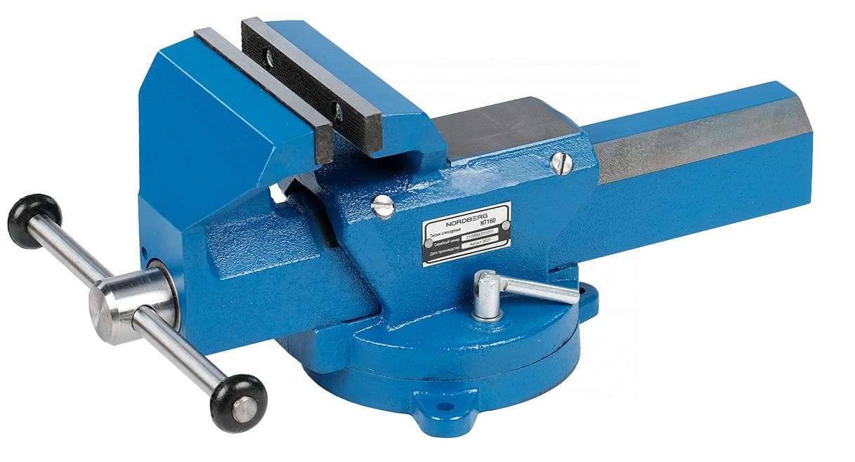 Тиски слесарные NORDBERG NT200 с губками 200 мм