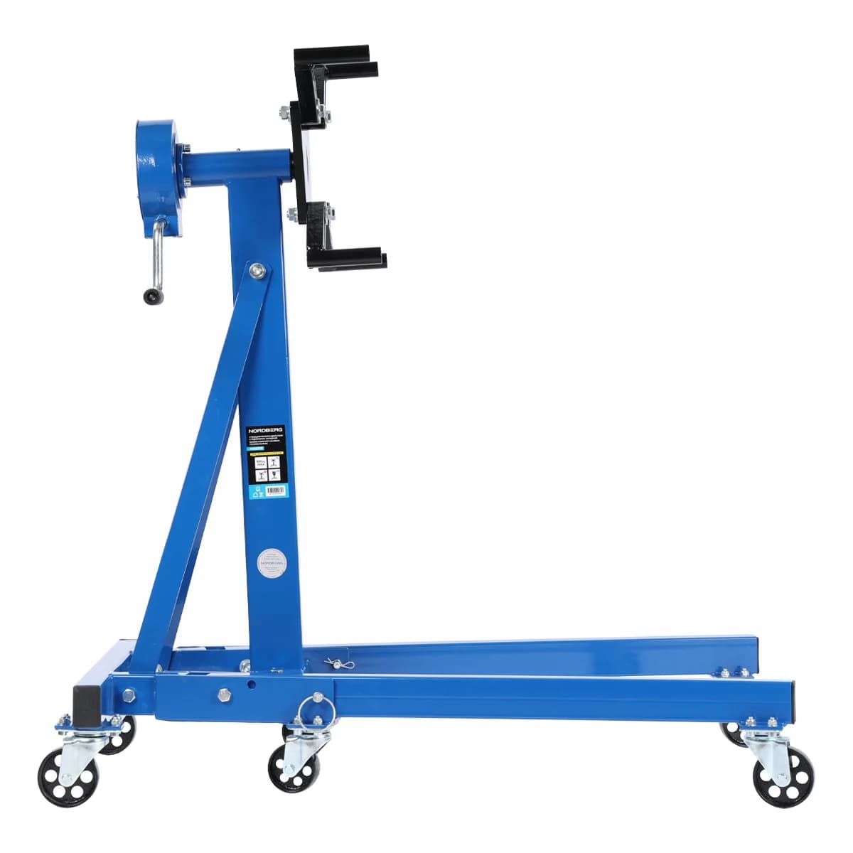 Стенд для ремонта двигателя Nordberg N30091R — складной, 500 кг, редуктор, 360°