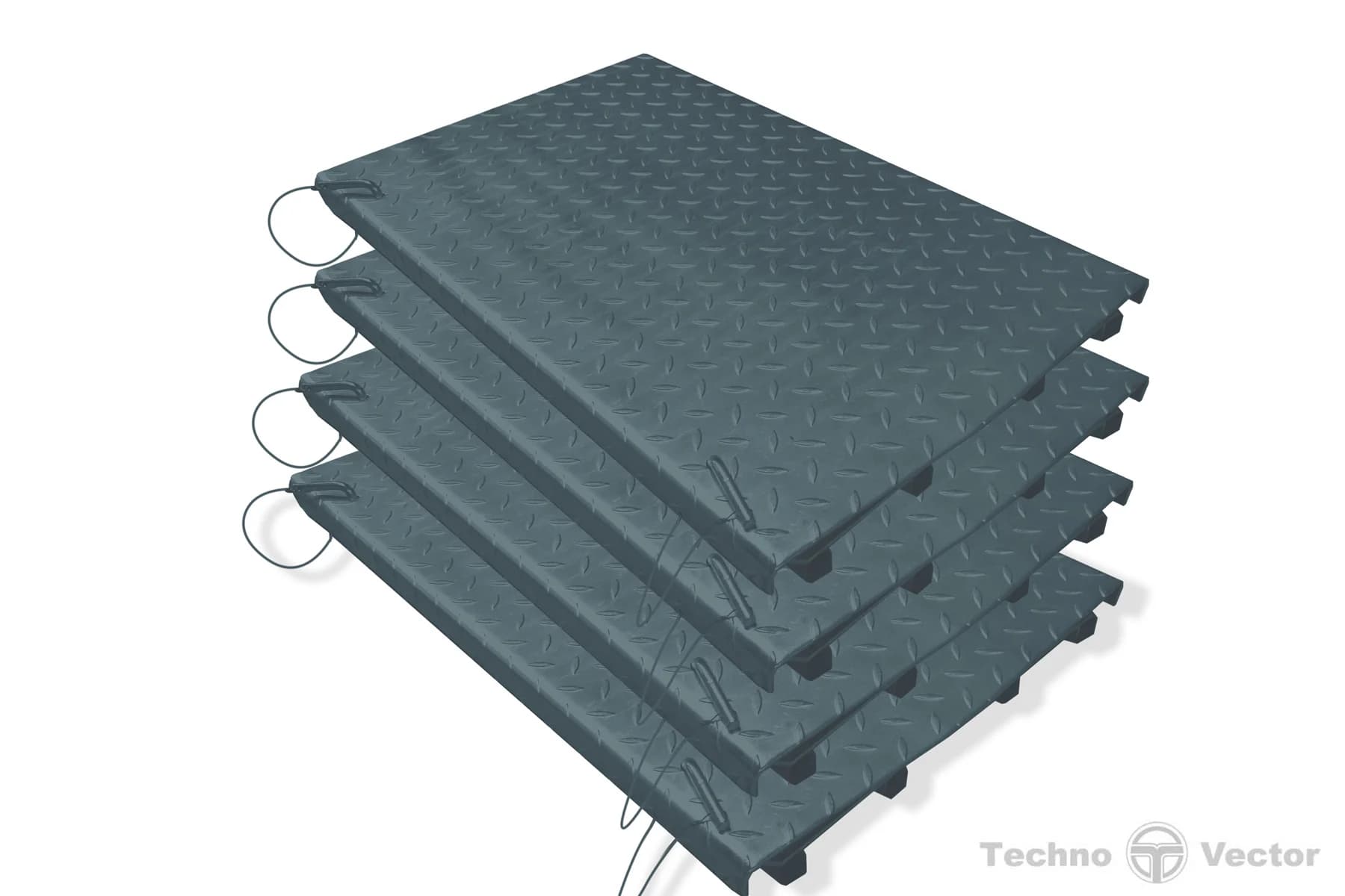 Платформы задние сдвижные Техновектор 019 03 000 — в нишу, 4 шт.