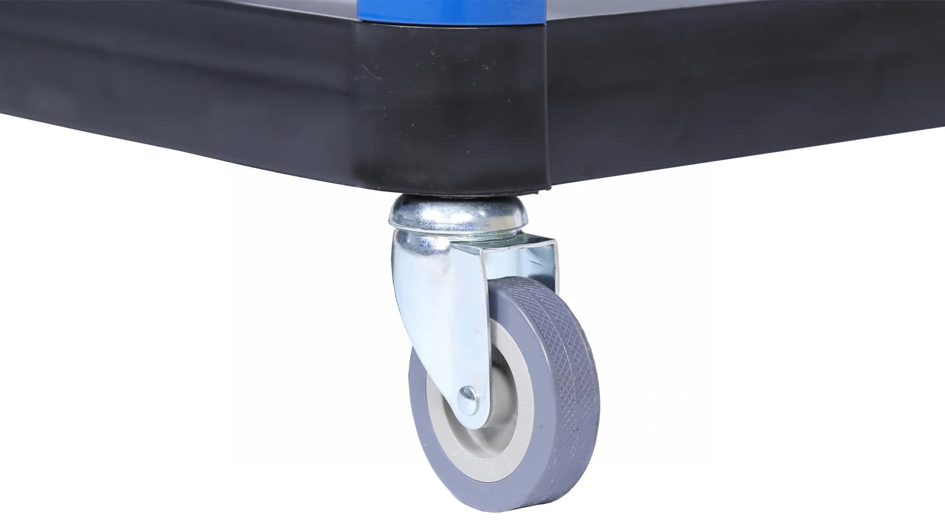 Тележка NORDBERG T3B — 3 полки + 2 съёмных ящика пластиковая синяя 550×850×1150 мм