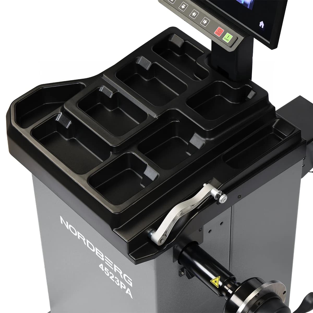 NORDBERG 4523PA — экран с результатами измерения дисбаланса