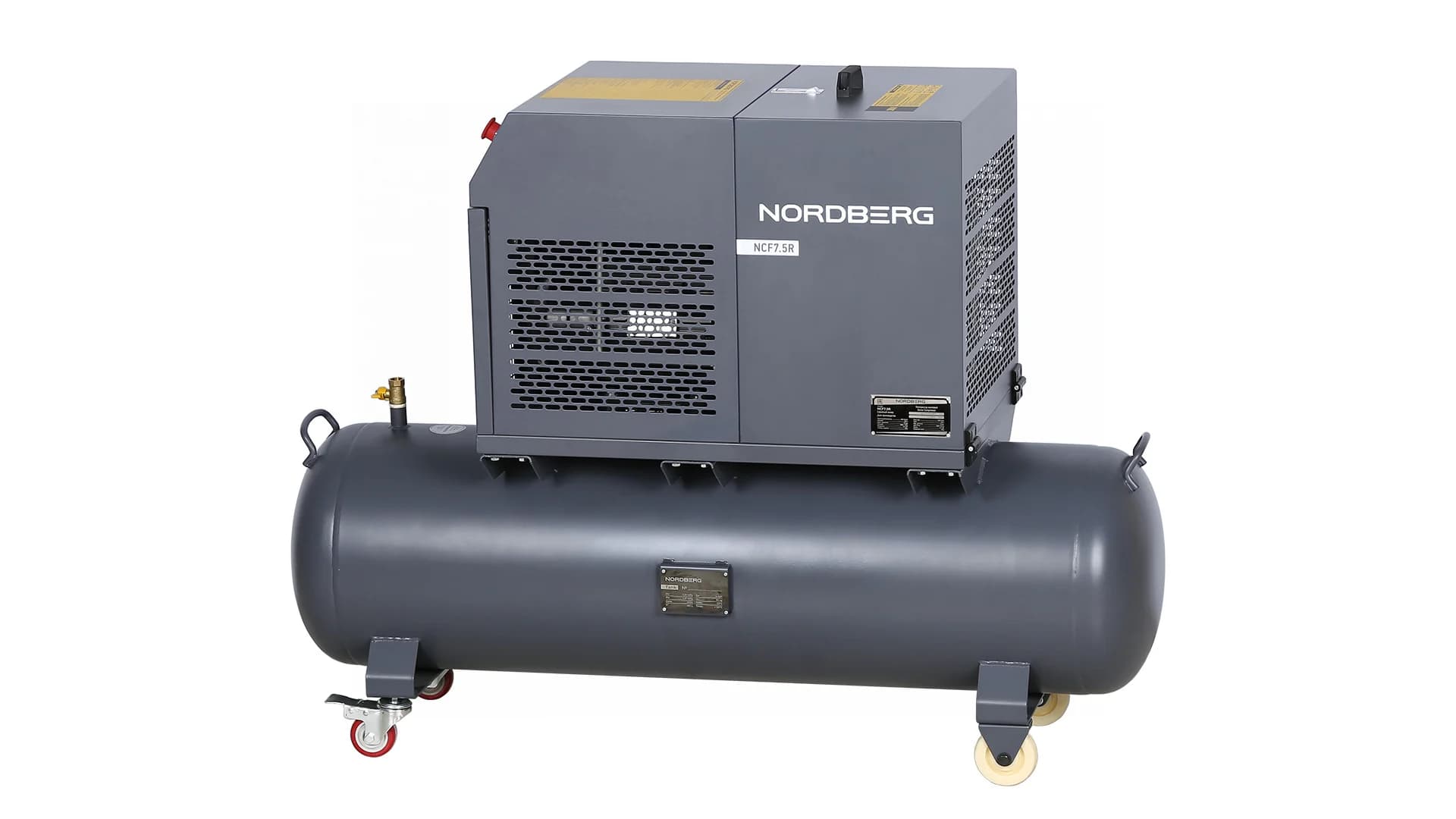 Компрессор винтовой Nordberg NCF7,5R — 5,5 кВт / 10 бар / ресивер 230 л