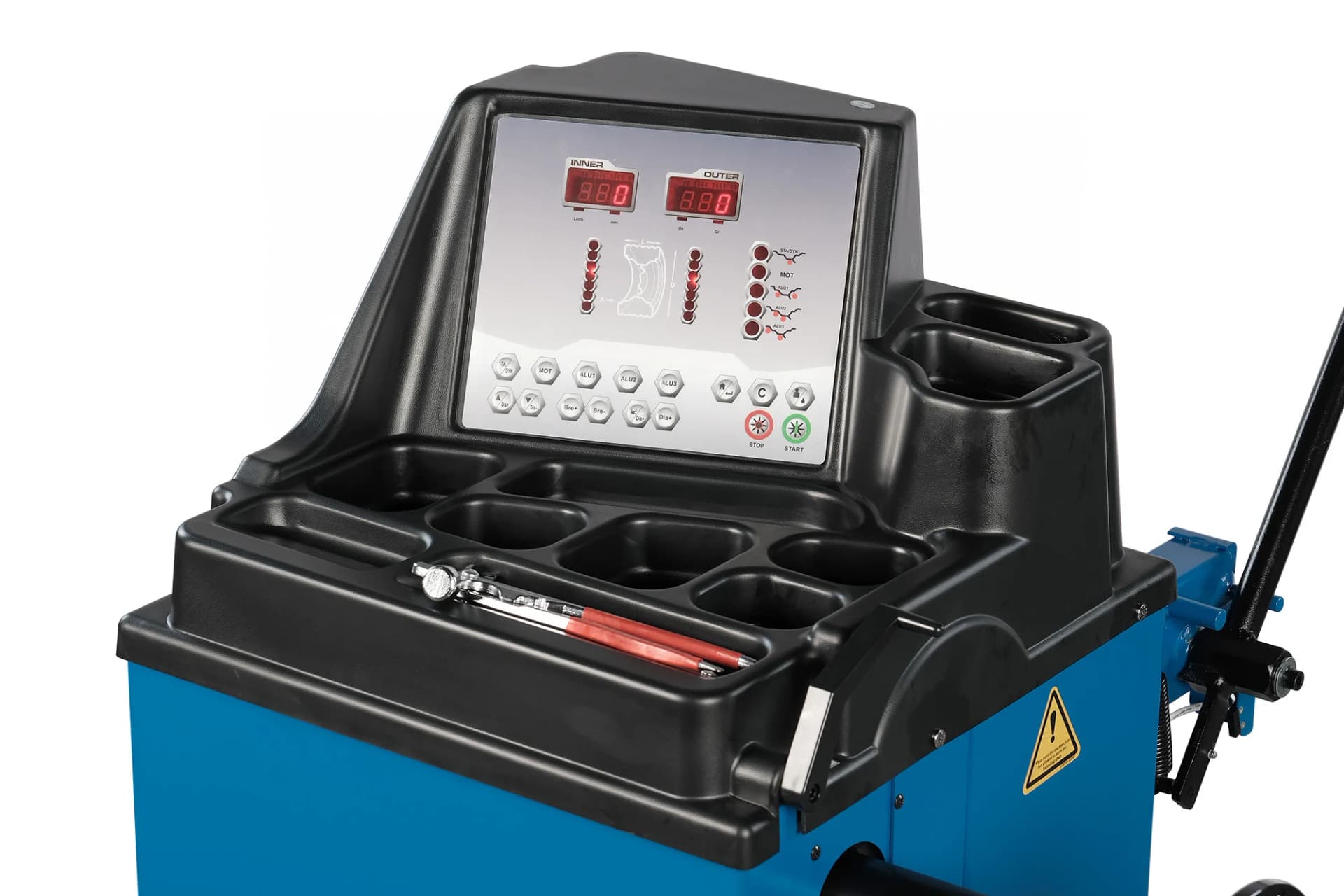 NORDBERG 4524C — электронный дисплей с показаниями дисбаланса