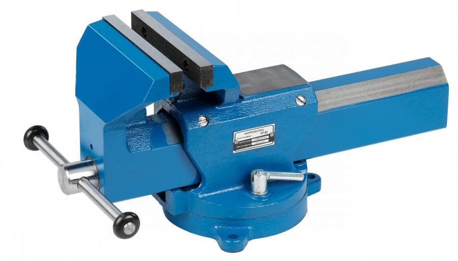Тиски слесарные NORDBERG NT180 вид спереди