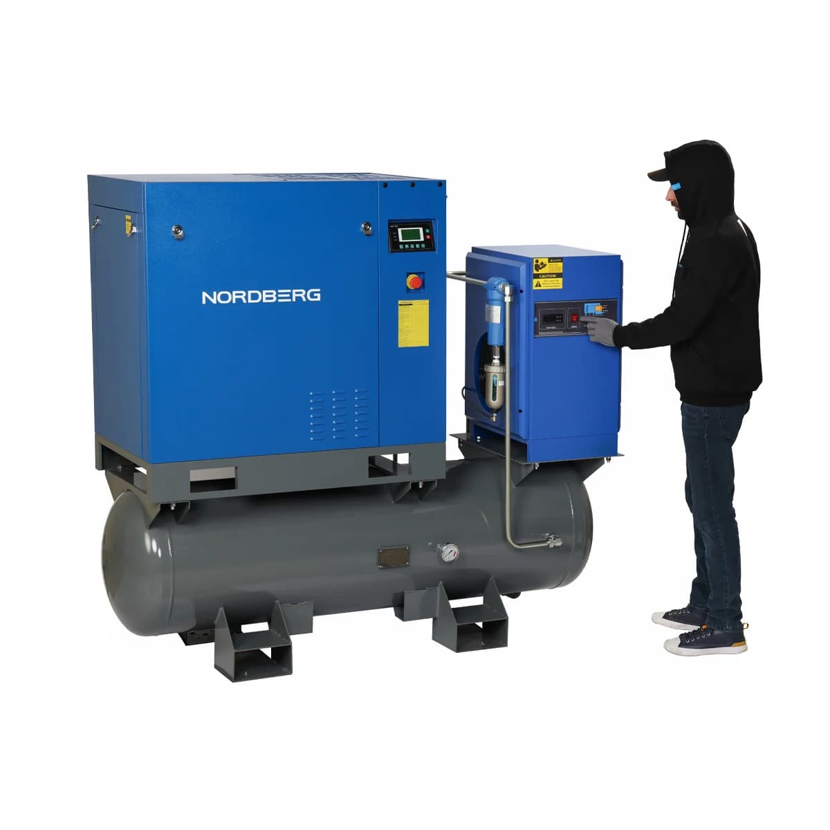 Компрессор винтовой Nordberg NCC20RD — 15 кВт / 10 бар / ресивер 350 л