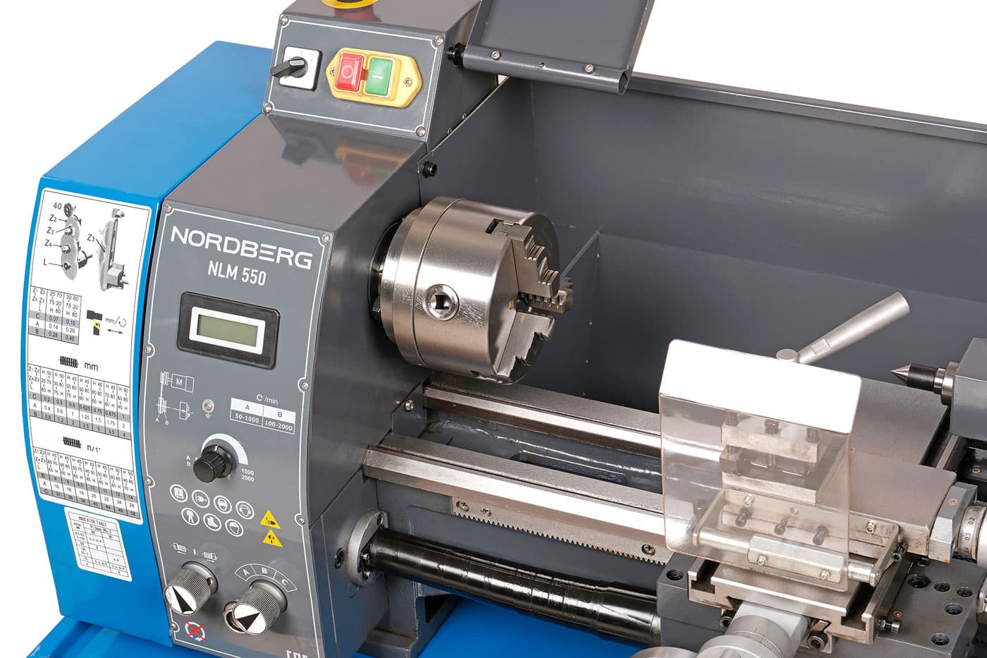 Токарный станок NORDBERG NLM550 вид сбоку