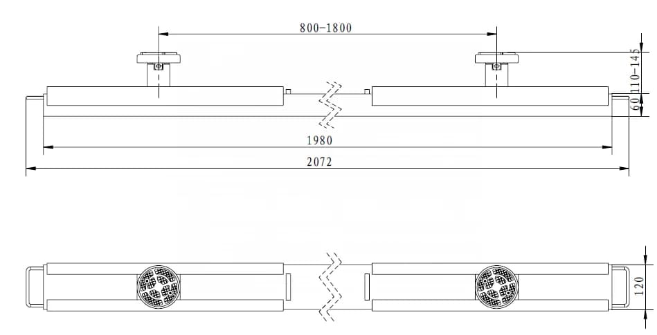 SUV-адаптер Nordberg 01-00005478 для ножничного подъёмника N631L-3 и N631L-4B