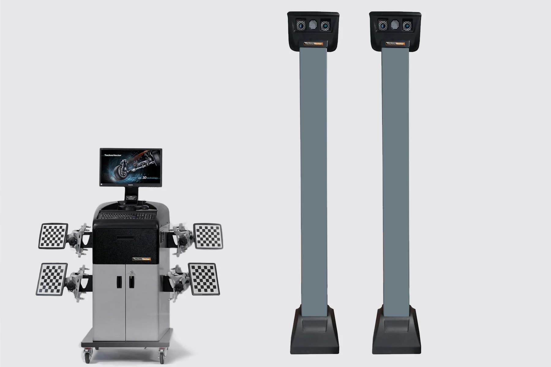 Стационарный стенд сход-развал ТехноВектор T 7204 HAS — общий вид