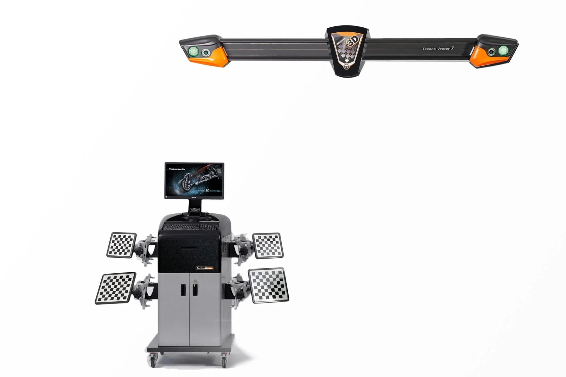 Настенный стенд сход-развал ТехноВектор T 7202 KAB — общий вид