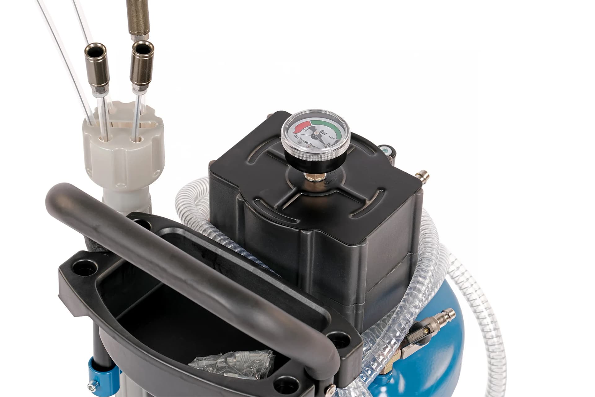 Установка для сбора отработанного масла Nordberg 2330B — пневматическая, 30 л, синяя