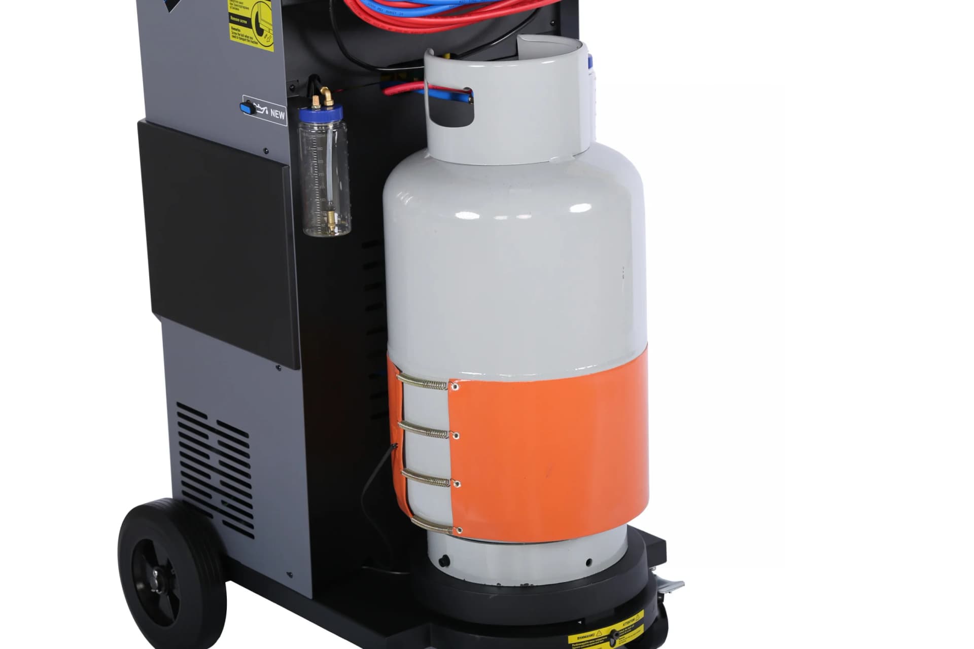 Установка автомат для заправки кондиционеров автобусов с ручным впрыском масла