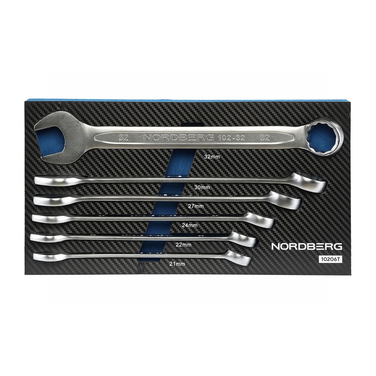 Набор ключей комбинированных Nordberg 10206T в ложементе