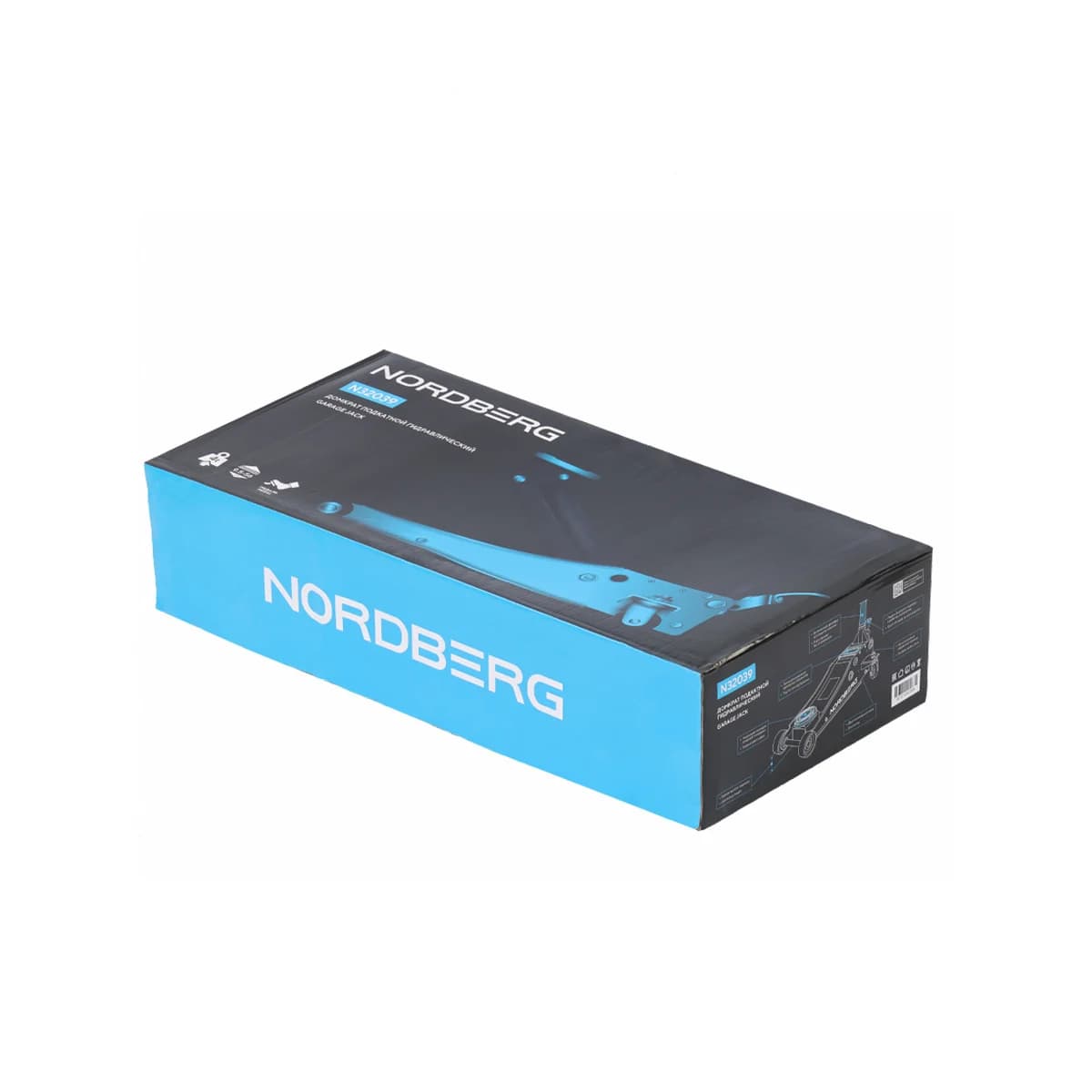 Домкрат подкатной NORDBERG N32039 — 4 т, педаль, подхват 9,5 см