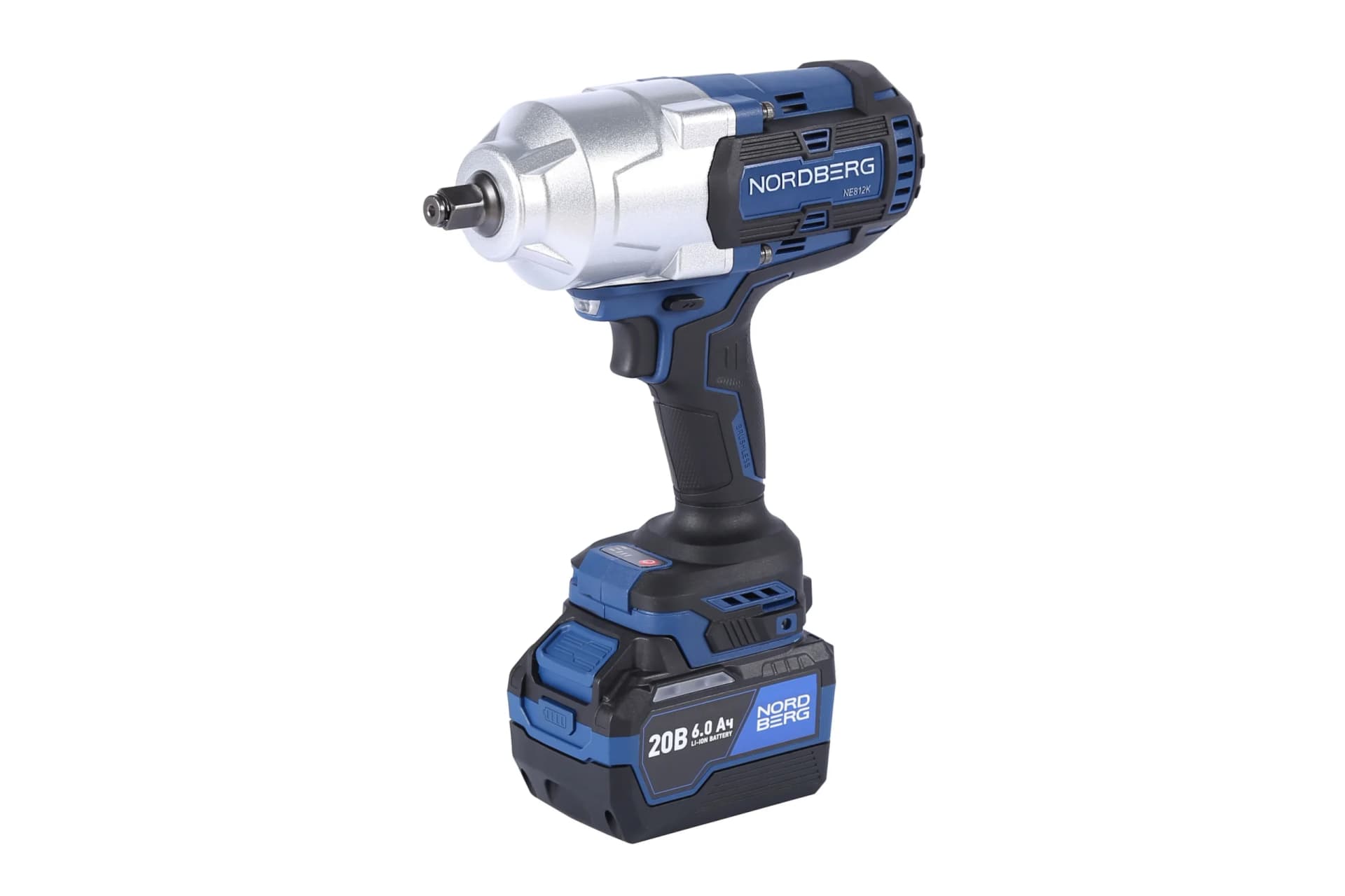 Гайковерт аккумуляторный NORDBERG NE812K — 1/2″, 1700 Нм, 6 Ач