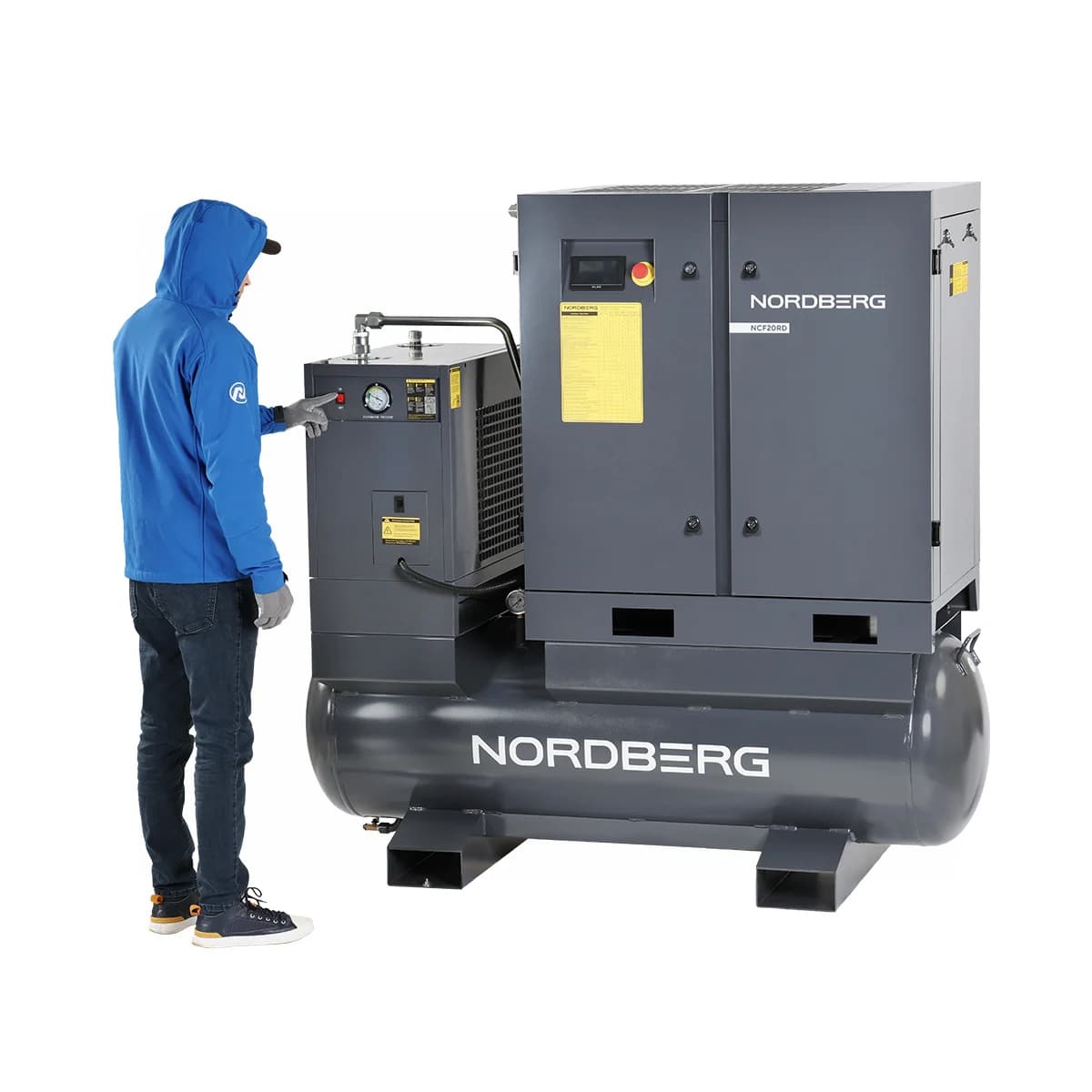 Компрессор винтовой Nordberg NCF20RD — 15 кВт / VSD / ресивер 410 л