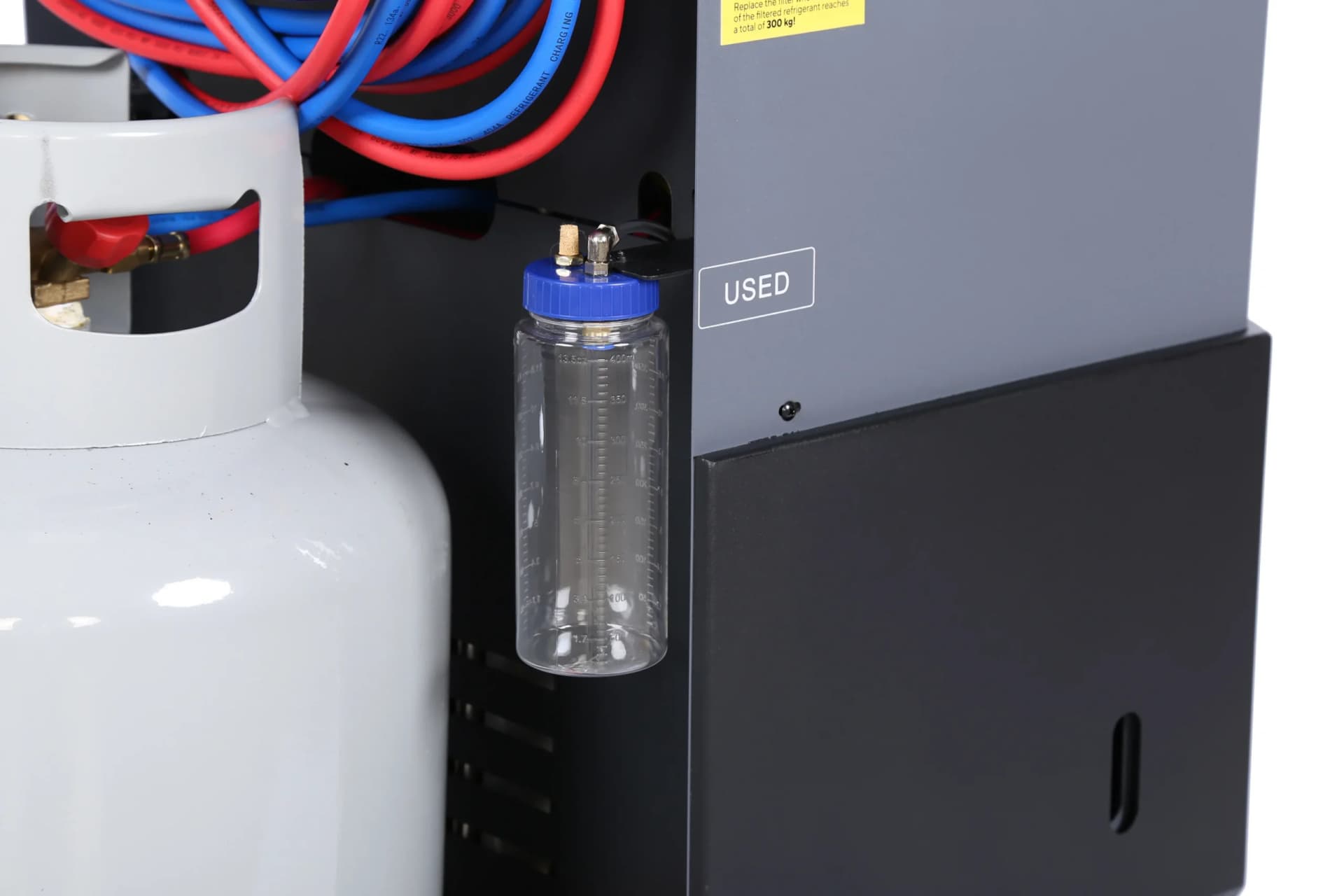 Установка автомат для заправки кондиционеров автобусов с ручным впрыском масла