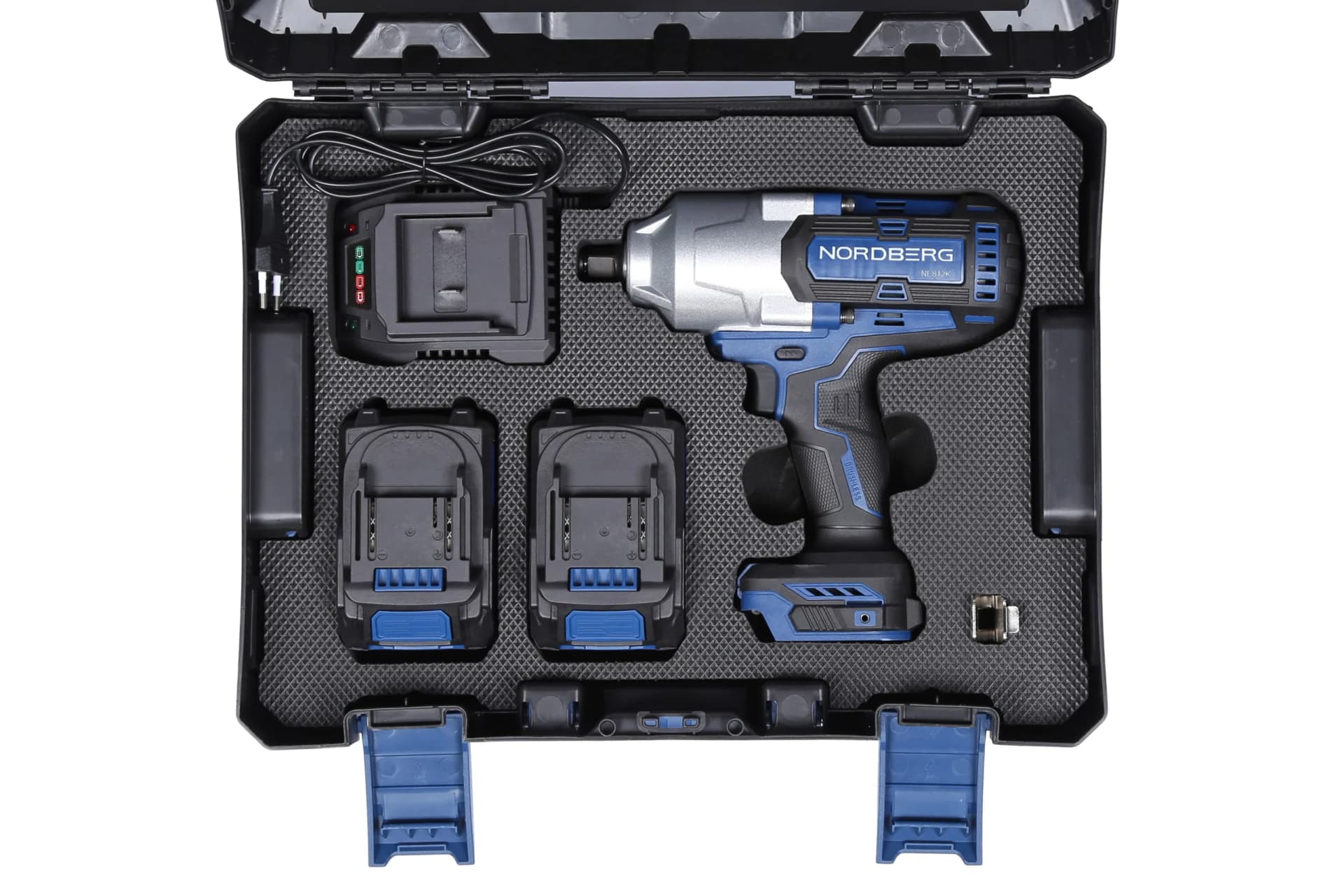 Гайковерт аккумуляторный NORDBERG NE812K — 1/2″, 1700 Нм, 6 Ач