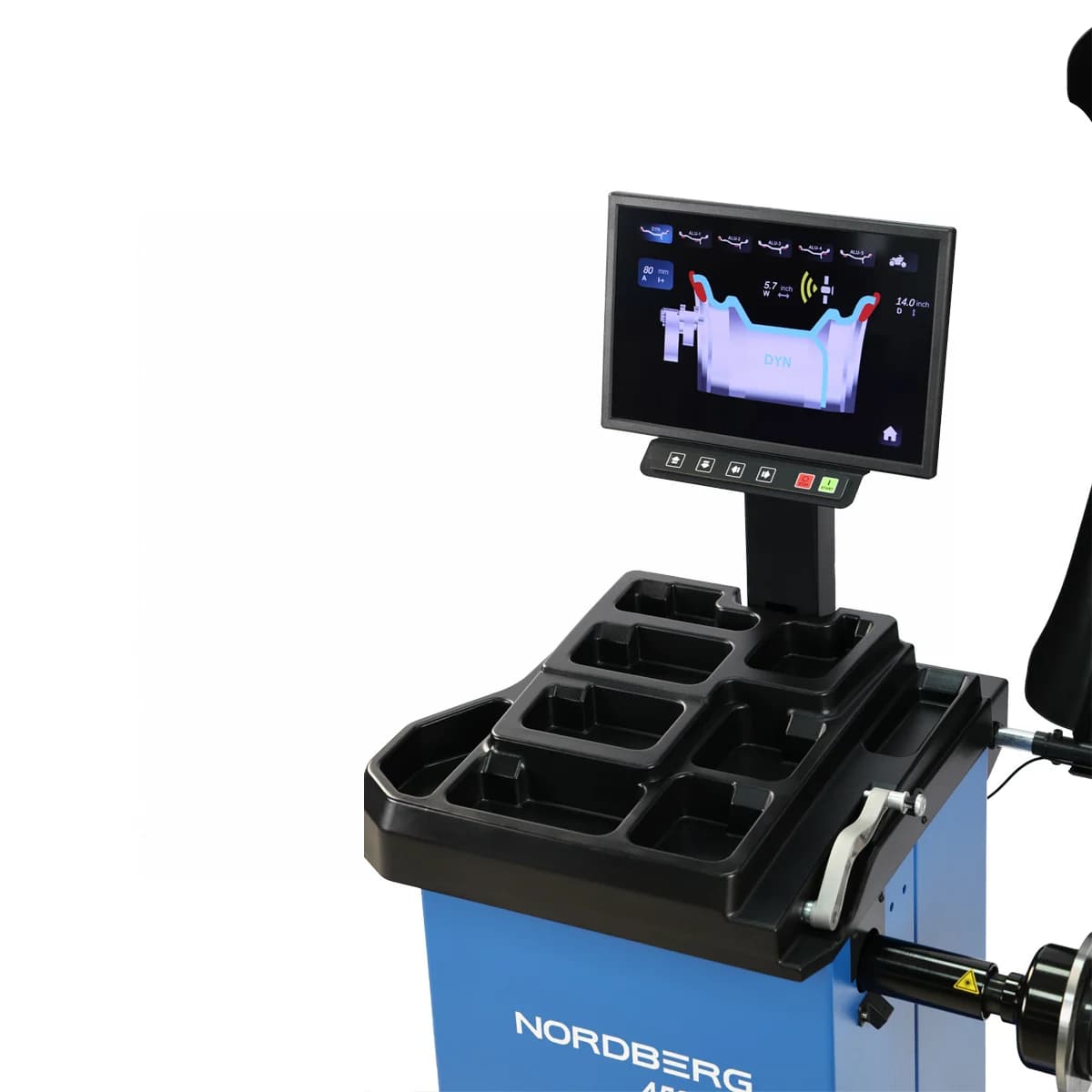 Балансировочный станок NORDBERG 4523PA — вид сбоку