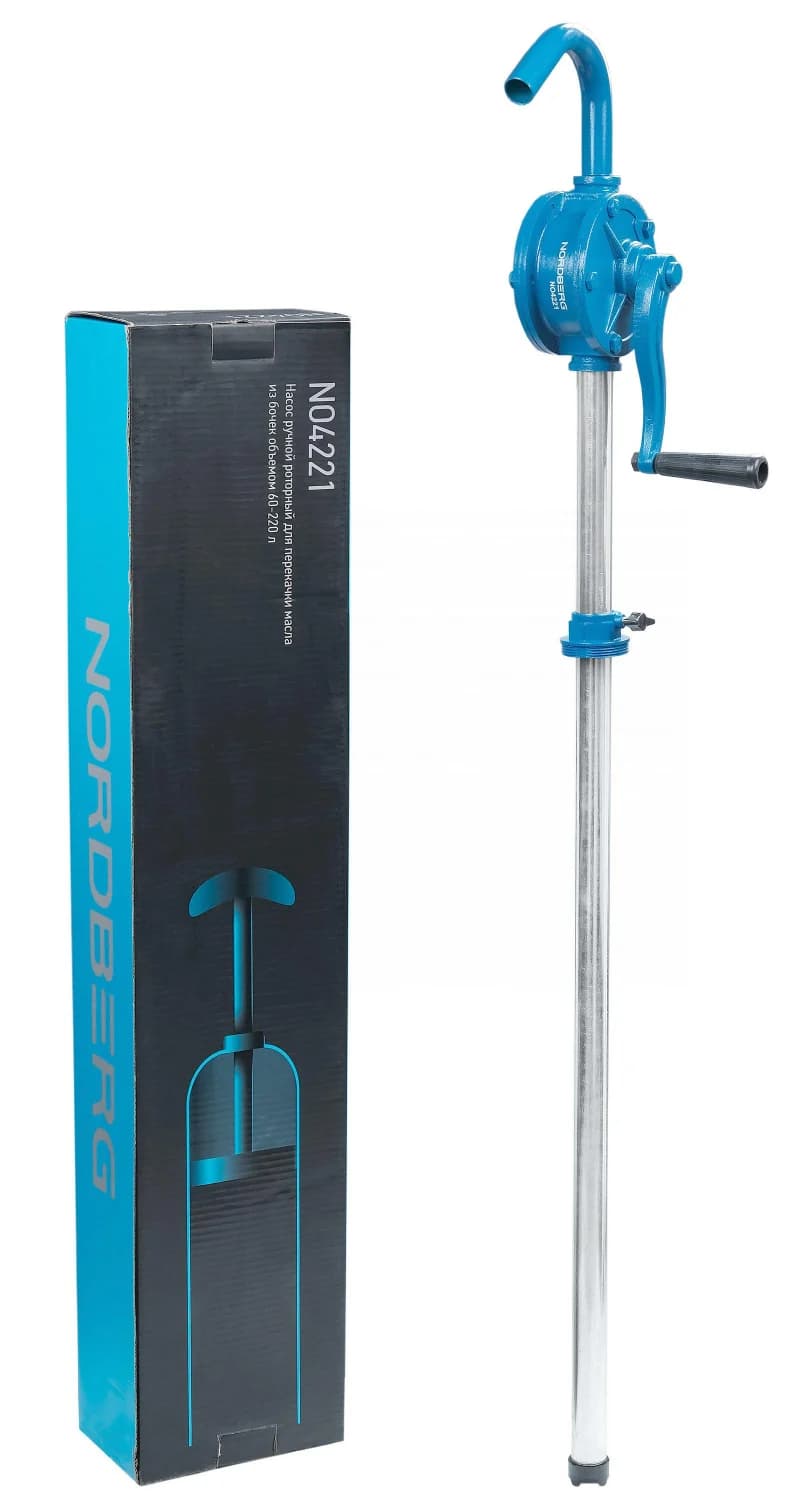 Насос ручной роторный для раздачи масла из бочек об. 60-220 л