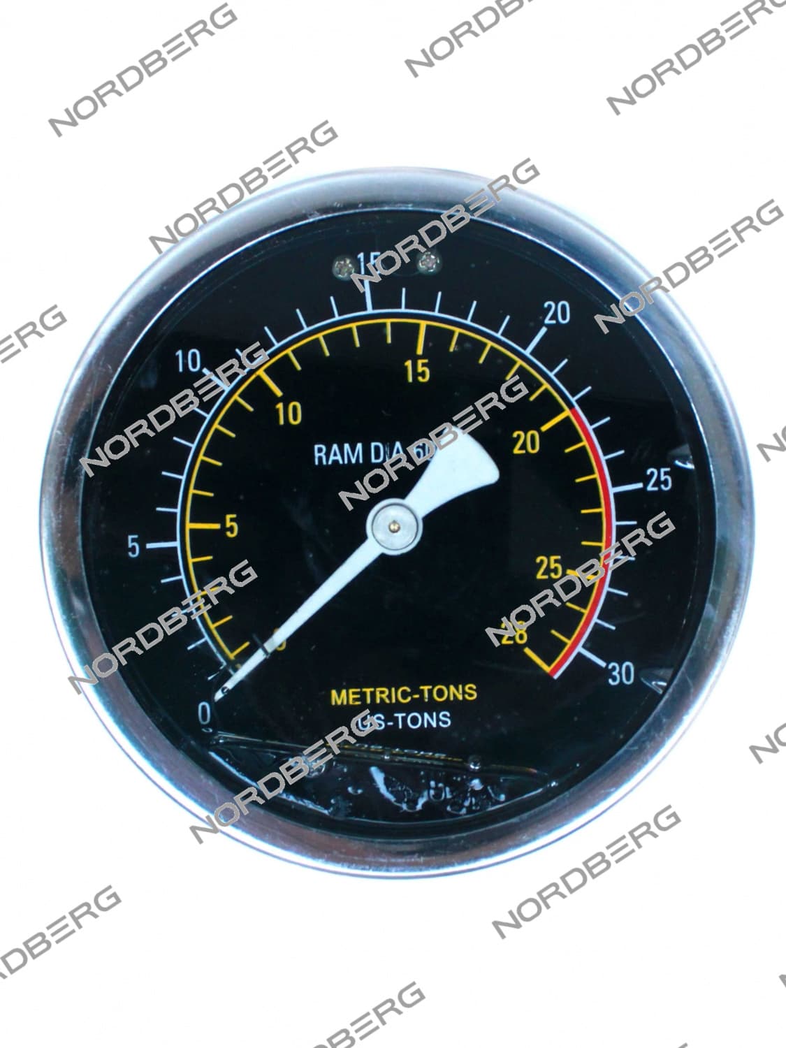 Осевой глицериновый манометр NORDBERG N3615F для гидравлического пресса