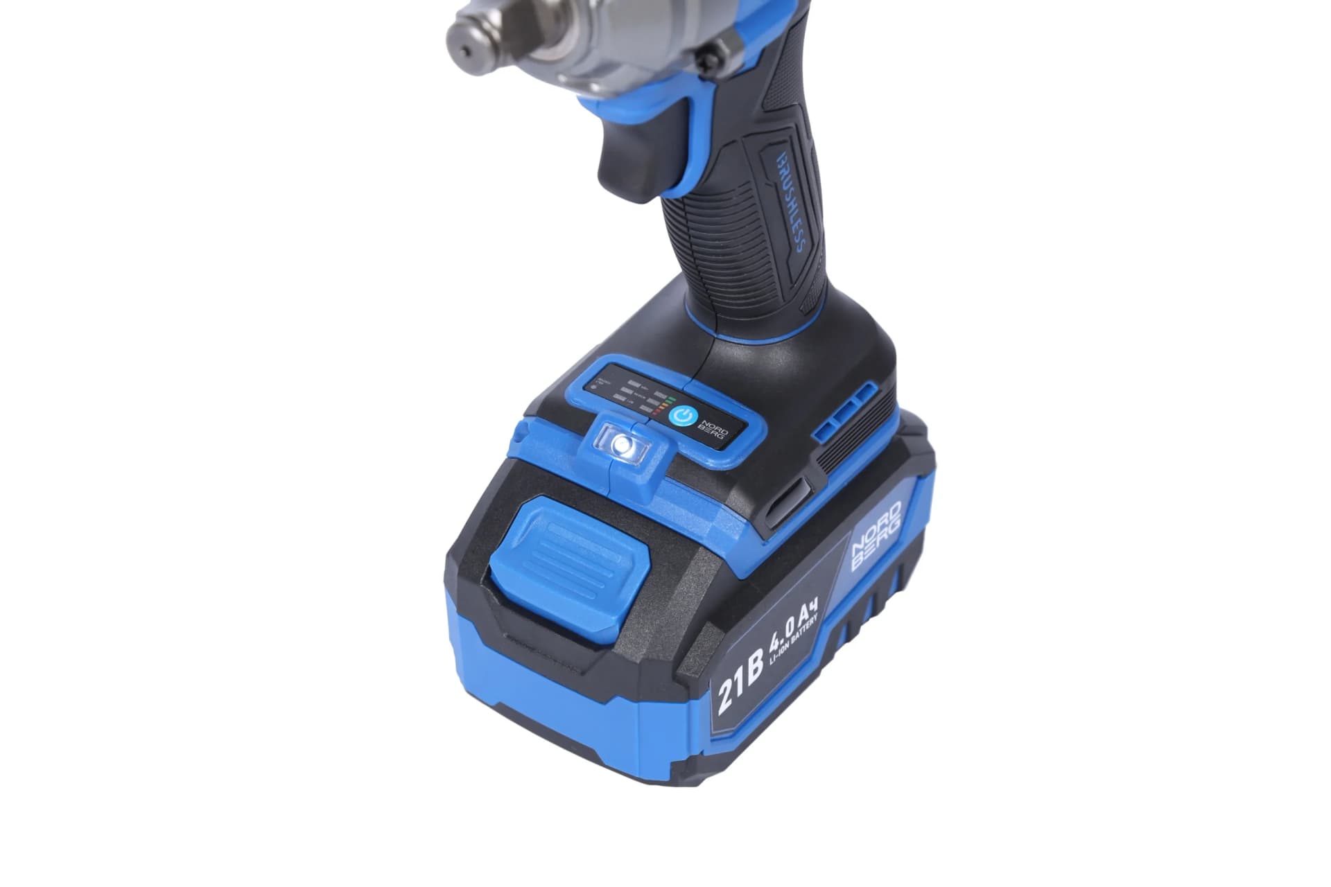 Гайковерт аккумуляторный NORDBERG NE802K — 1/2″, 500 Нм, 21 В