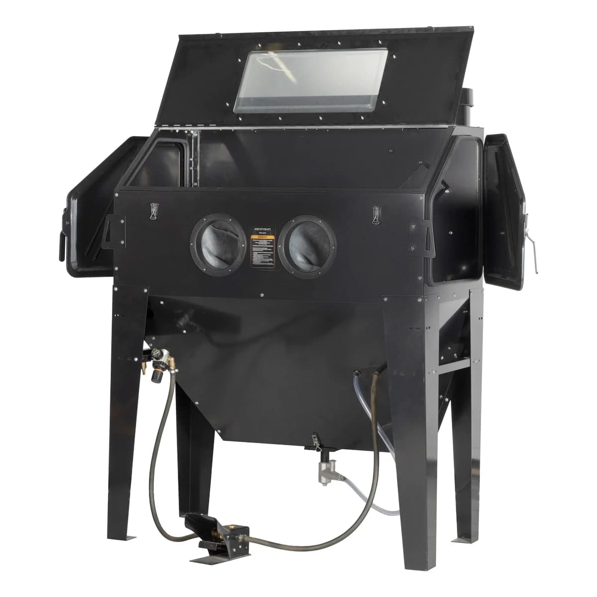 Пескоструйная камера 420 л боковая и фронтальная загрузка Wiederkraft WDK-83421