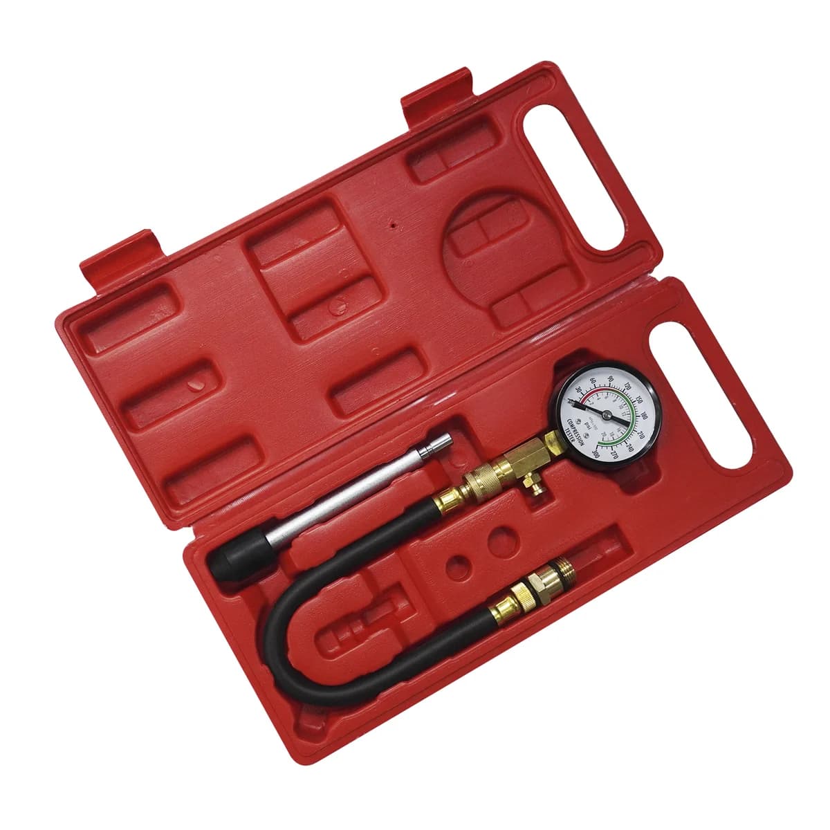 Компрессометр WiederKraft WDK-214308A в кейсе