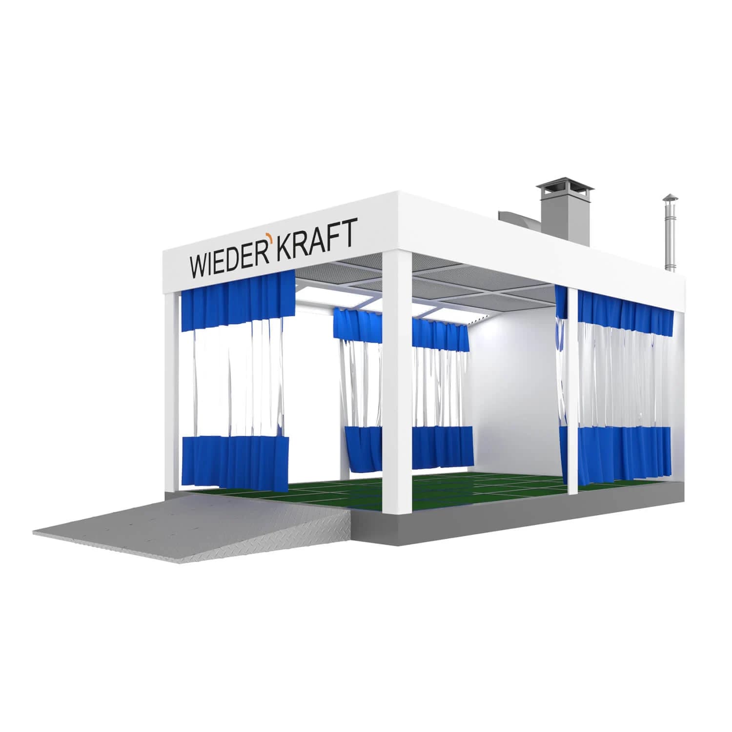 Пост подготовки с дизельным подогревом 202 кВт Wiederkraft WDK-610M