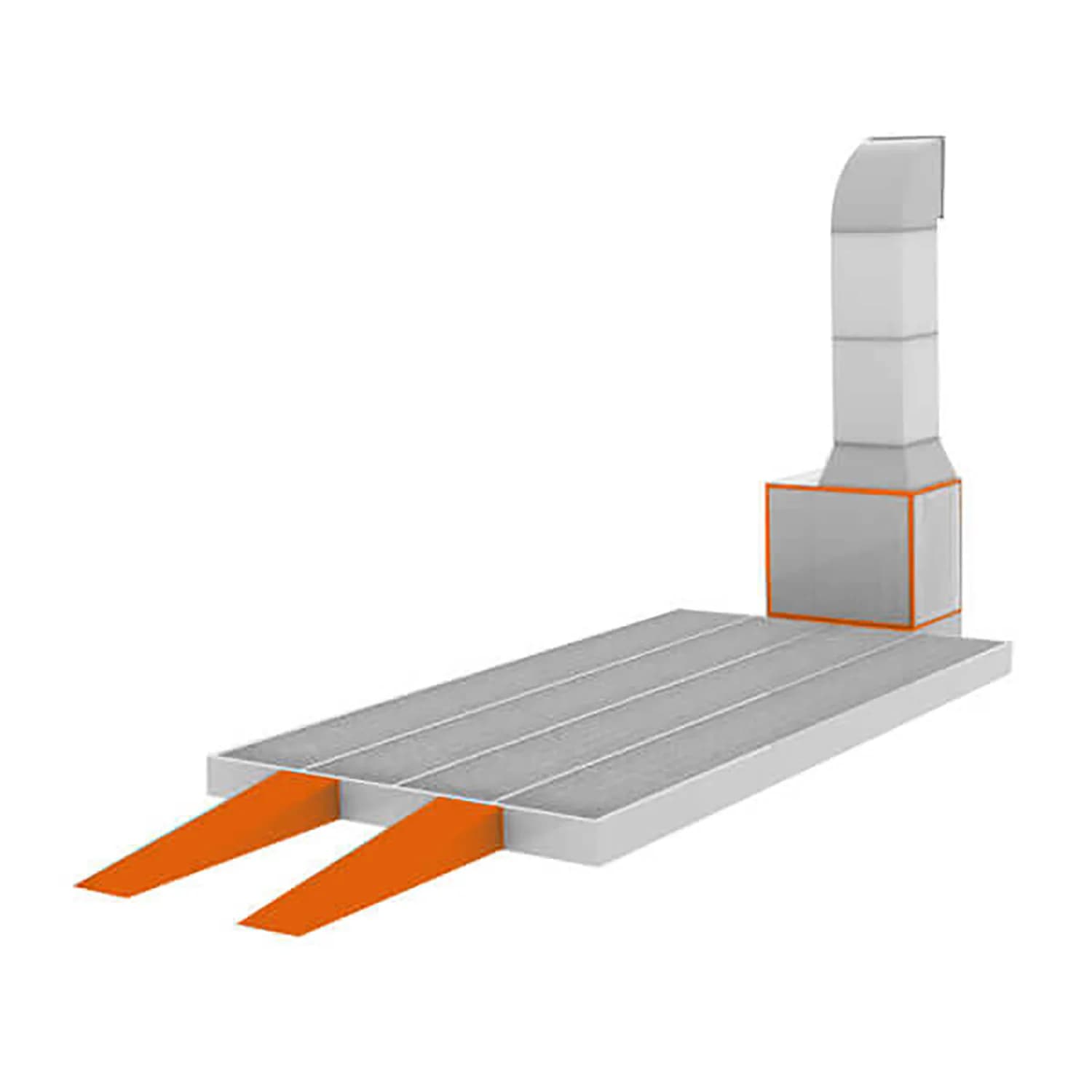 Пост подготовки на металлическом основании 15 000 м³/ч Wiederkraft WDK-611