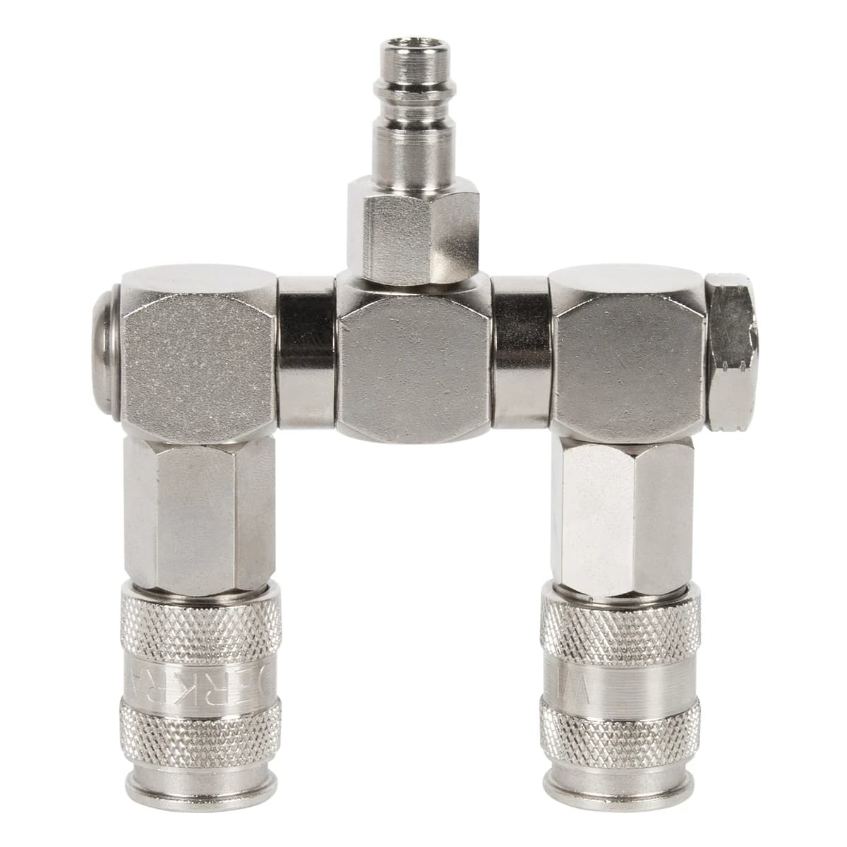 Разветвитель пневматический 2 выхода «мама» вращающиеся Wiederkraft WDK-83RLL