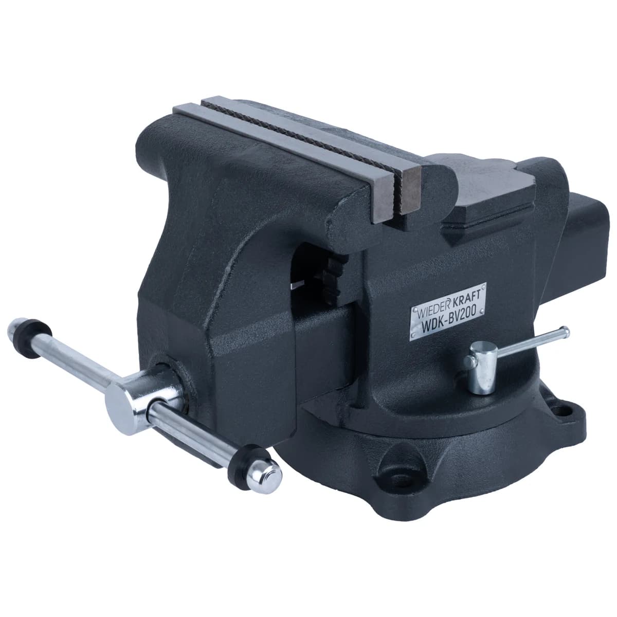 Поворотные слесарные тиски Wiederkraft WDK-BV100