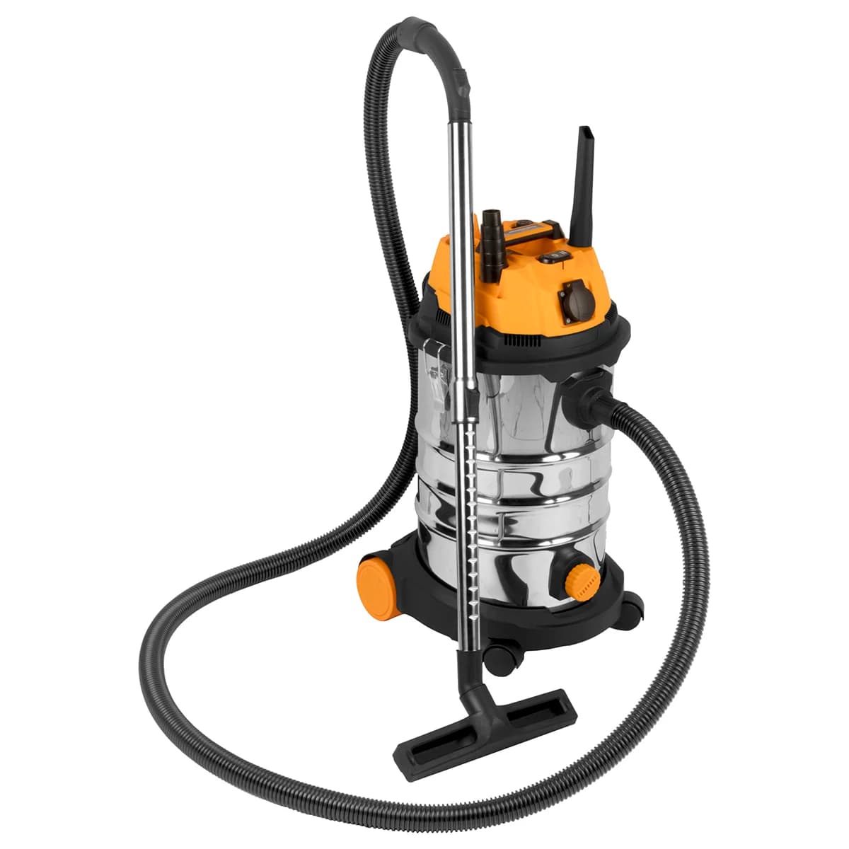 Промышленный пылесос 1600 Вт, 30 л, с подключением электроинструмента, влажная и сухая уборка WIEDERKRAFT WDK-DUSTER L+