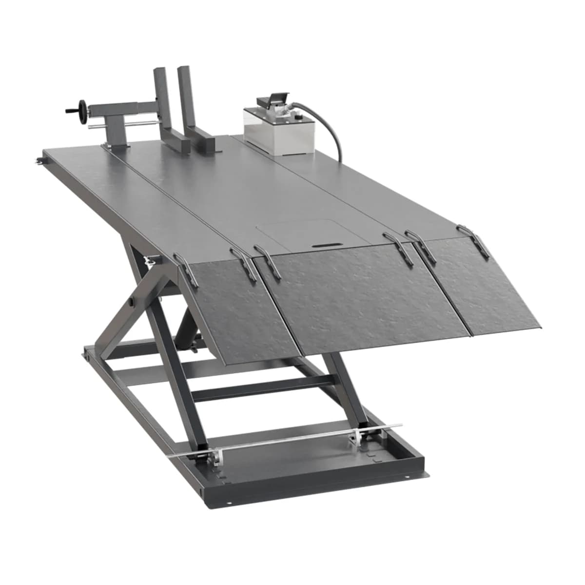 Подъёмник пневмогидравлический для мототехники 700 кг Wiederkraft WDK-FC75W