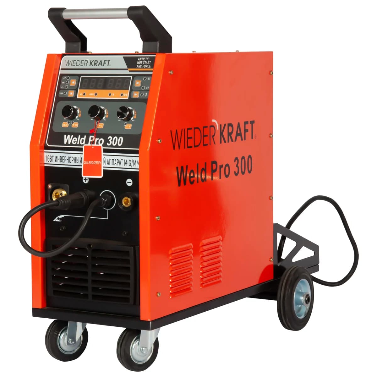 Сварочный аппарат инверторный 300 А 380 В MIG/MAG/MMA/Lift TIG Wiederkraft WELD Pro 300