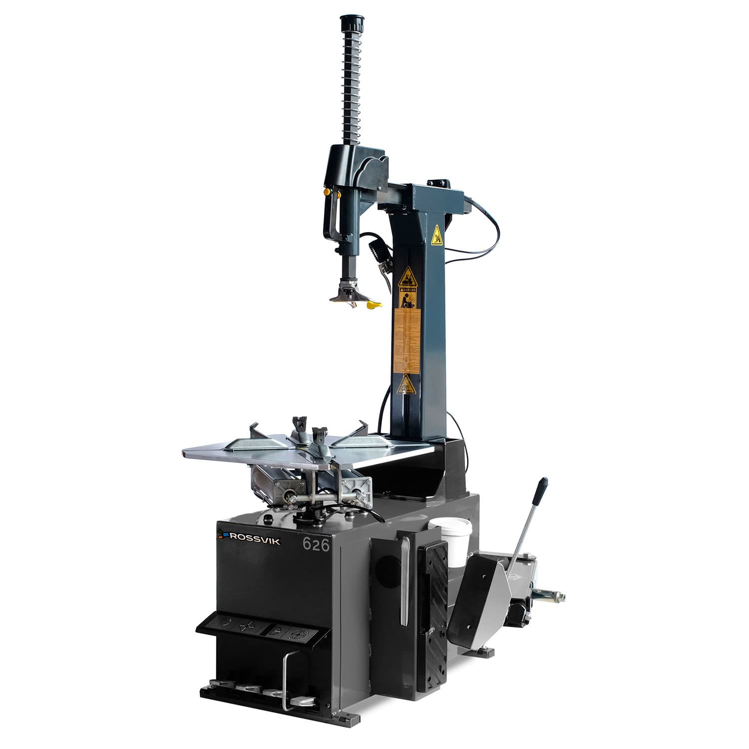 Шиномонтажный станок ROSSVIK V-626 — общий вид, серый корпус