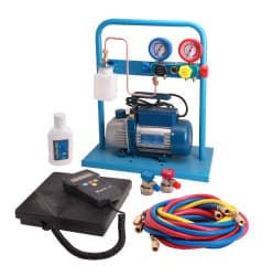 Комплект для заправки кондиционеров ОДА Сервис AC-3014 — общий вид в кейсе