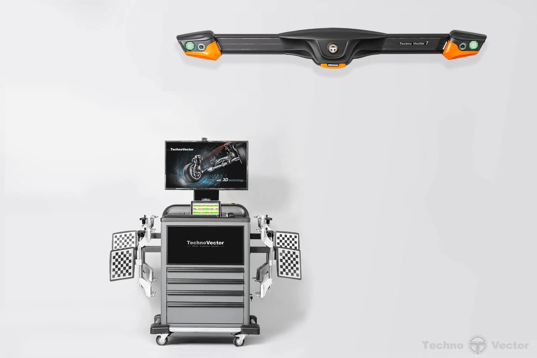 Настенный стенд сход-развал ТехноВектор P 7202 KAS — общий вид